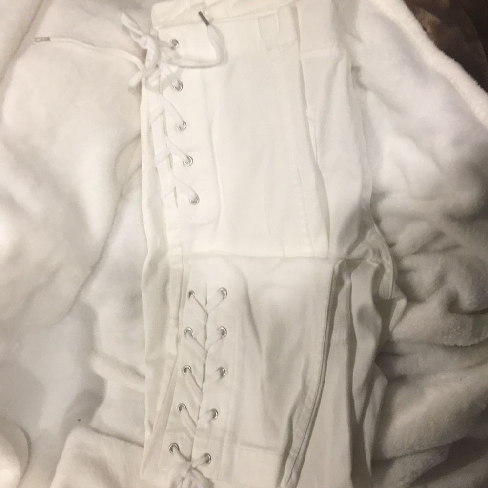 white jeans